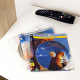 Blu-Ray Kombipack, 50 doppelte Blu-Ray-Hüllen mit Filz, 2 Ordner