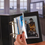 Blu-Ray Kombipack, 50 doppelte Blu-Ray-Hüllen mit Filz, 2 Ordner