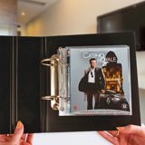 Blu-Ray Kombipack, 50 doppelte Blu-Ray-Hüllen mit Filz, 2 Ordner