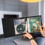 DVD-Kombipack – 50 doppelte DVD-Hüllen mit Filz, 2 DVD-Ordner