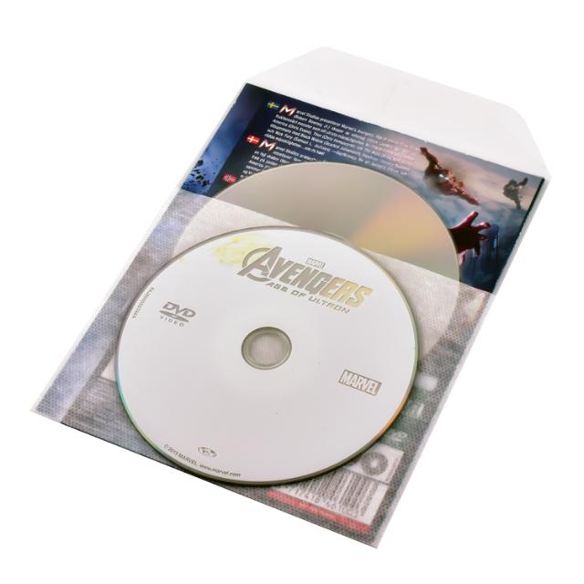 Einzel-/Doppel-DVD-Hülle mit Filz