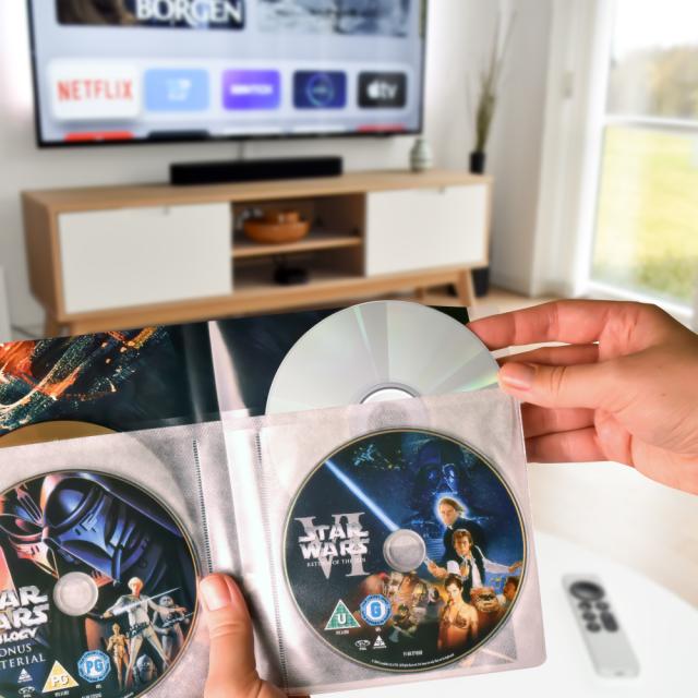 DVD-Hüllen für 4 Disks mit Filz