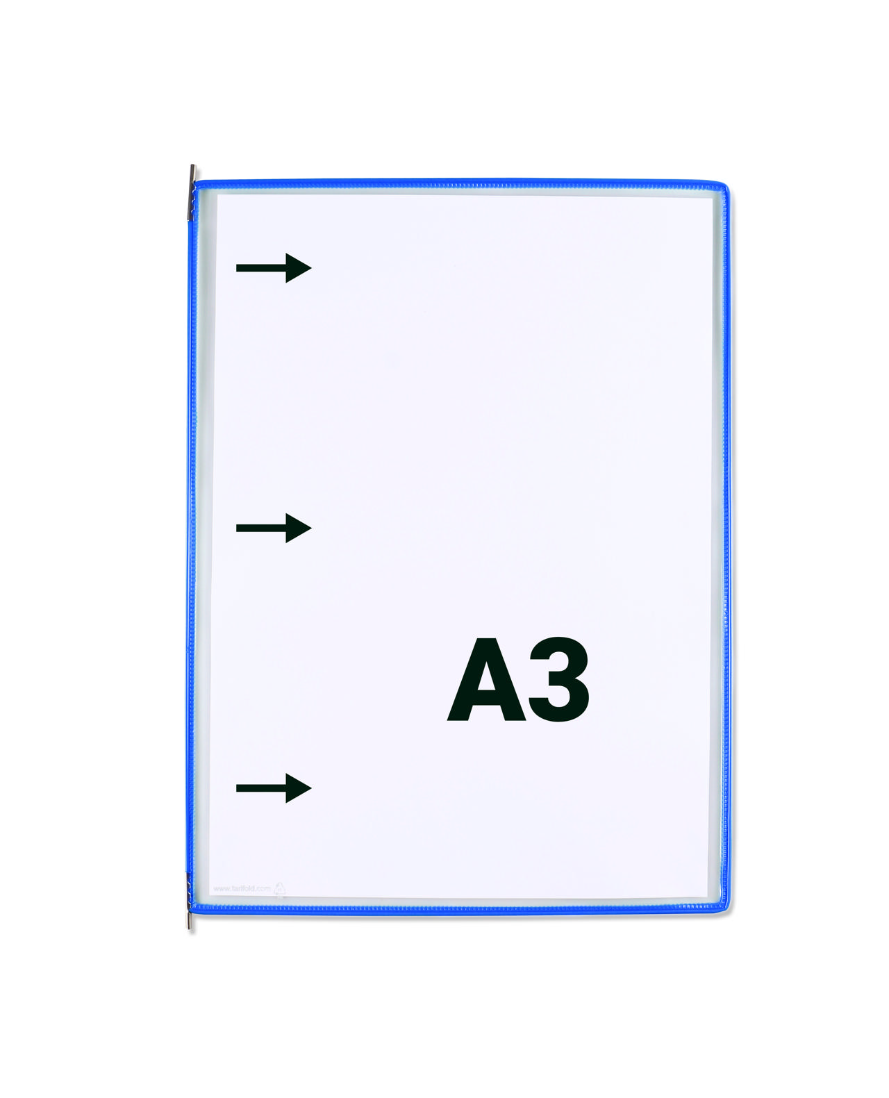 Tarifold Drehzapfensichttafel, DIN A3, hoch, Öffnung links