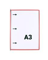 Tarifold Drehzapfensichttafel, DIN A3, hoch, Öffnung links