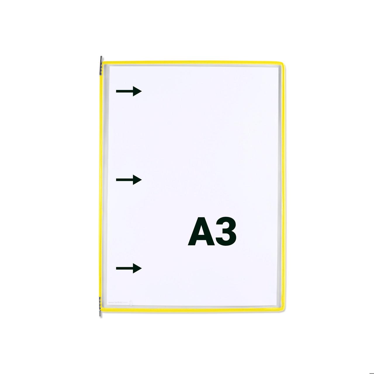 Tarifold Drehzapfensichttafel, DIN A3, hoch, Öffnung links