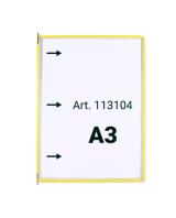 Tarifold Drehzapfensichttafel, DIN A3, hoch, Öffnung links