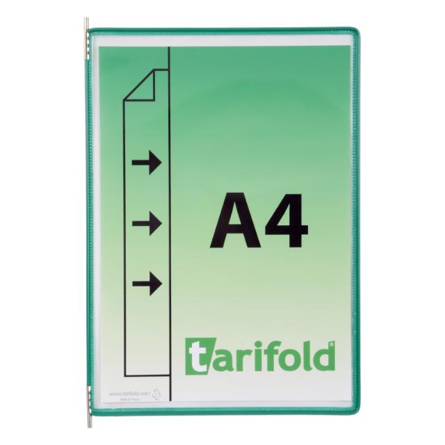 Drehzapfensichttafel Tarifold, DIN A4, Hoch, Öffnung links