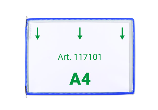 Drehzapfensichttafel Tarifold, DIN A4, Quer