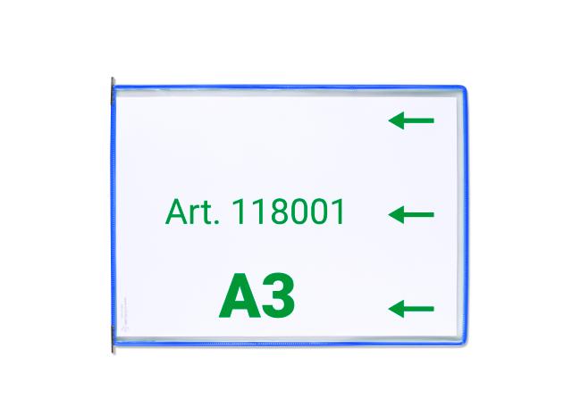 Tarifold Drehzapfensichttafel, DIN A3, quer, Öffnung rechts