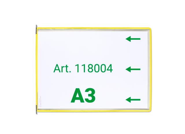 Tarifold Drehzapfensichttafel, DIN A3, quer, Öffnung rechts