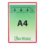 SELBSTHAFTENDE SICHTTAFEL - A4 - ROT