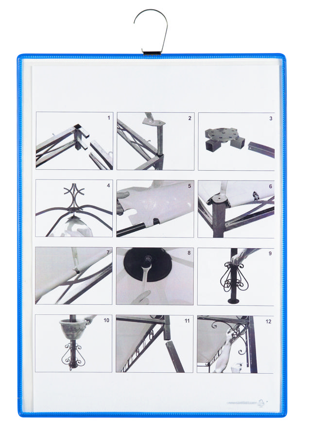 Sichttafel mit Hängehaken, A3, hoch