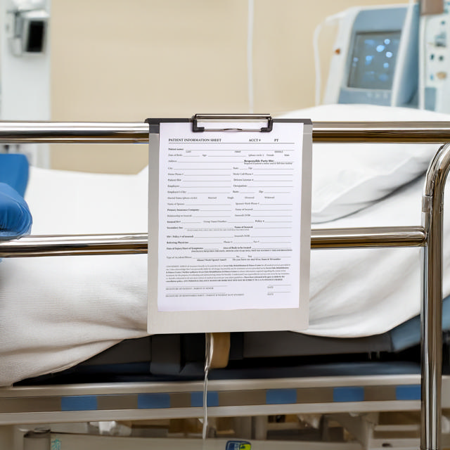 Hängendes Klemmbrett, Aluminium, DIN A4, hoch