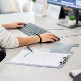 Klemmbrett mit Klappe, Aluminium, DIN A4, Hoch