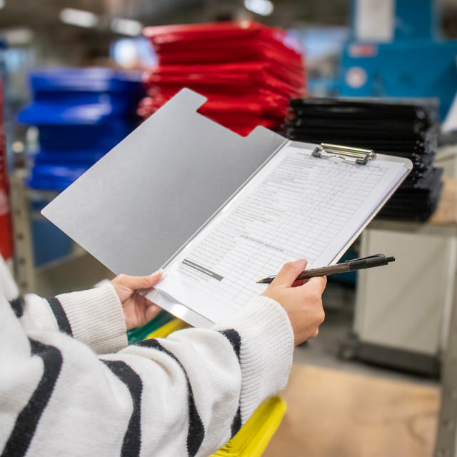 Klemmbrett mit Klappe, Aluminium, DIN A4, Hoch