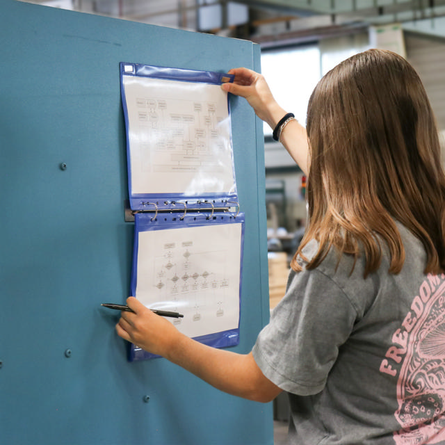 Magnetische 4-Ring-Mechanik, Aluminium, DIN A4