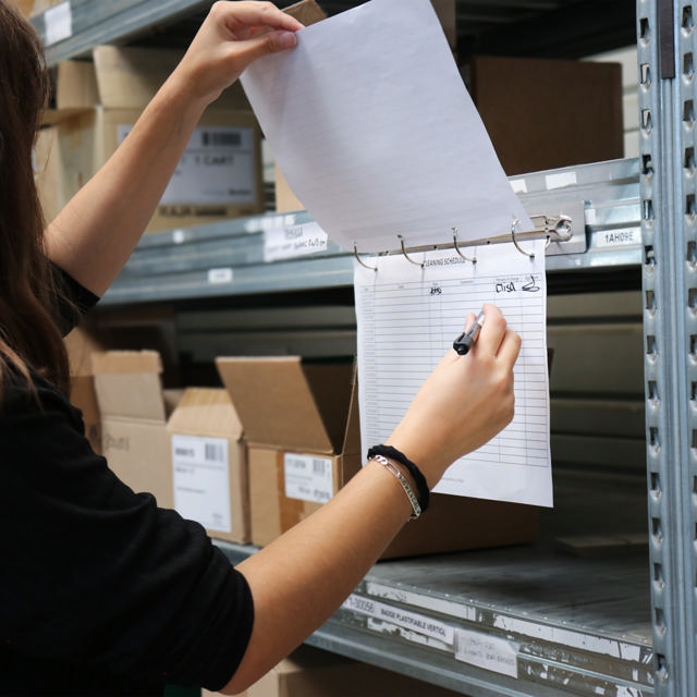 Magnetische 4-Ring-Mechanik, Aluminium, DIN A4