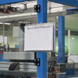 Ringbuchbrett mit einer 4-Ringmechanik, mit Magnetbefestigung, Aluminium, DIN A4, Quer