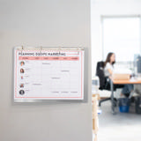 Ringbuchbrett mit einer 4-Ringmechanik, mit Magnetbefestigung, Aluminium, DIN A4, Quer