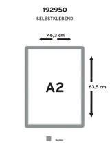 Magneto Selbstklebende Inforahmen, Großes Format, Repositionierbarer, A2