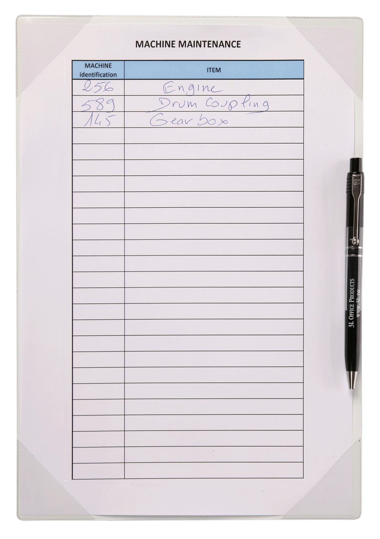 NOTIZBLATTHALTER KANG EASY WRITE - MAGNETISCH - A4 - TRANSPARENT