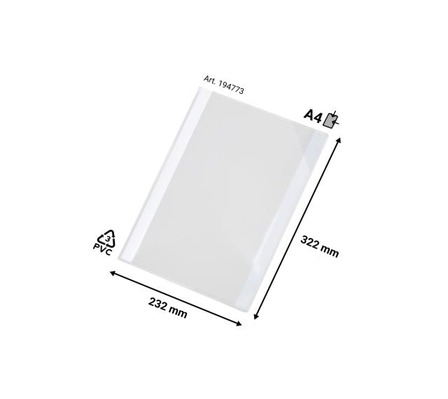 KENNZEICHNUNGSTASCHEN KANG EASY LOAD - ABLÖSBAR SELBSTKLEBEND - A4 - TRANSPARENT - 5 STK.