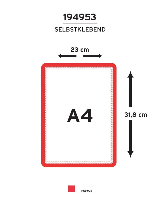 Magneto Selbstklebender Inforahmen, repositionierbar, DIN A4