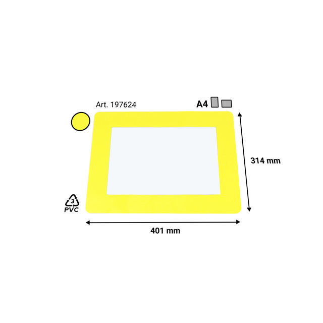 Selbstklebende Fußbodenrahmen, DIN A4