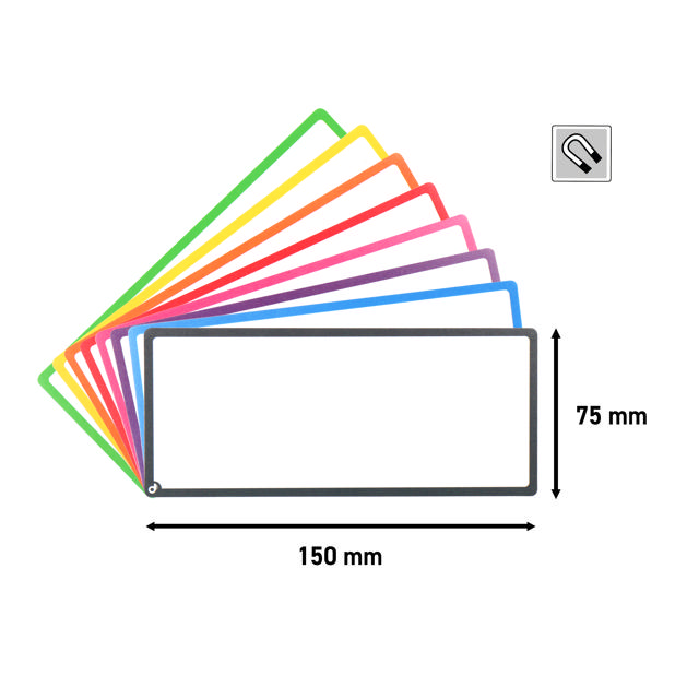 Magnetische Titelkarten, leer, 175 x 75 mm