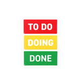 Magnetische Titelkarten, Kanban, 175 x 75 mm