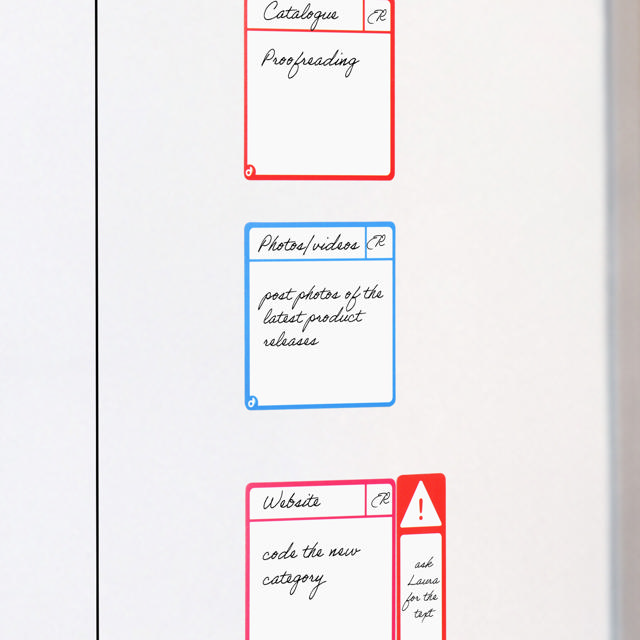 Magnetische Aufgabenkarten, S, 75 x 75 mm