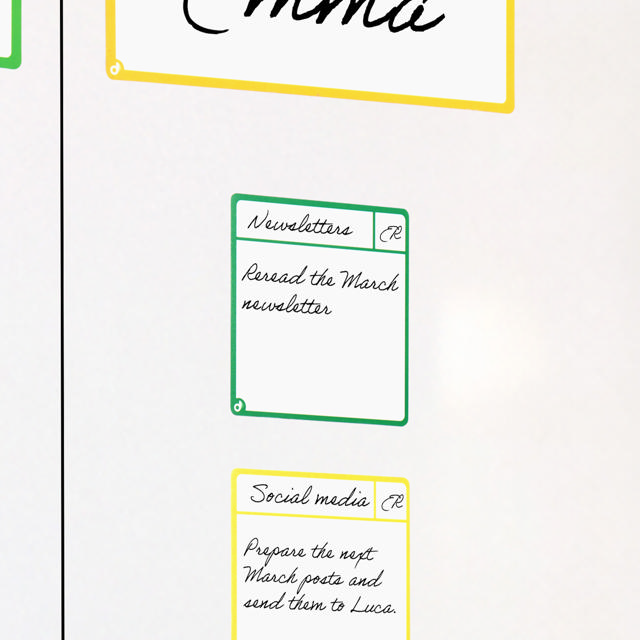 Magnetische Aufgabenkarten, S, 75 x 75 mm