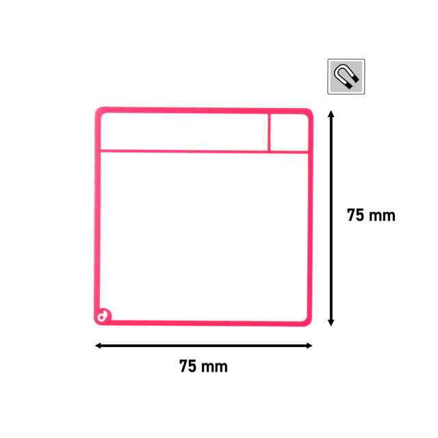 Magnetisches Aufgaben-Kartenset für Kanban-Board, 3 Spalten, S-Karten