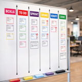 Magnetische Titelkarten, Scrum, 175 x 75 mm