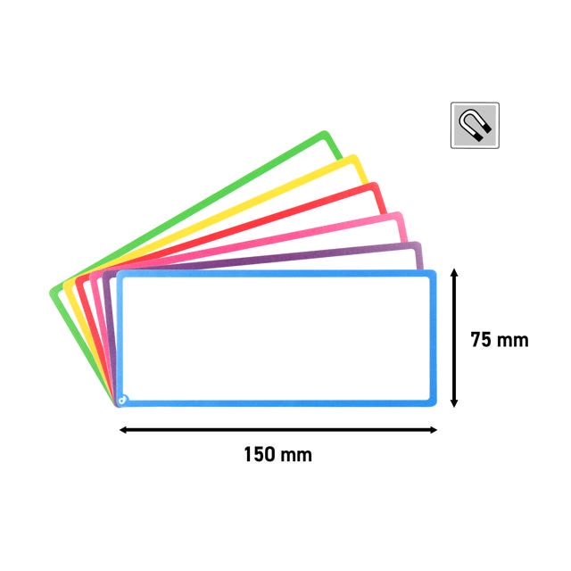 Magnetisches Aufgaben-Kartenset für Agile-Board, 6 Spalten, M-Karten
