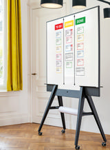 Magnetisches Aufgaben-Kartenset für Kanban-Board, 3 Spalten, M-Karten