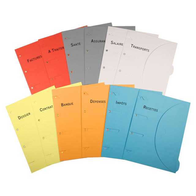 Smartfolder Sammelmappe mit Abheftrand, und Registertab, vorgedruckt, Bank to transport, DIN A4