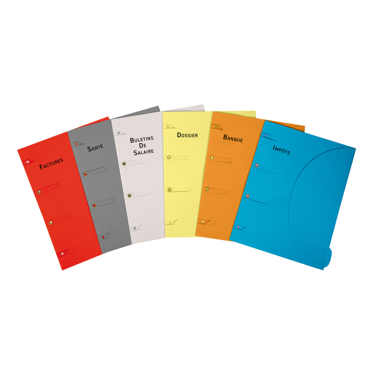 Smartfolder Sammelmappe mit Abheftrand, und Registertab, vorgedruckt, home pack, DIN A4