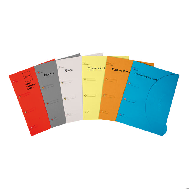 Smartfolder Sammelmappe mit Abheftrand, und Registertab, vorgedruckt, pro pack, DIN A4
