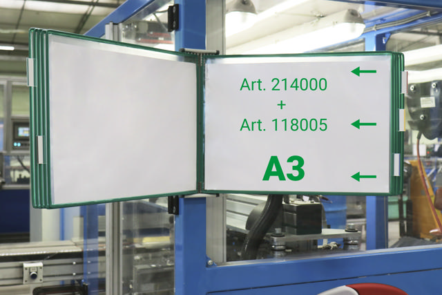 Tarifold Drehzapfensichttafel, DIN A3, quer, Öffnung rechts