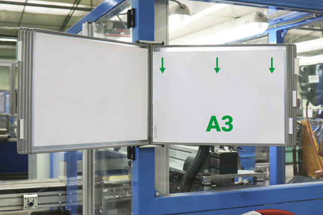 Tarifold Drehzapfensichttafel, DIN A3, quer