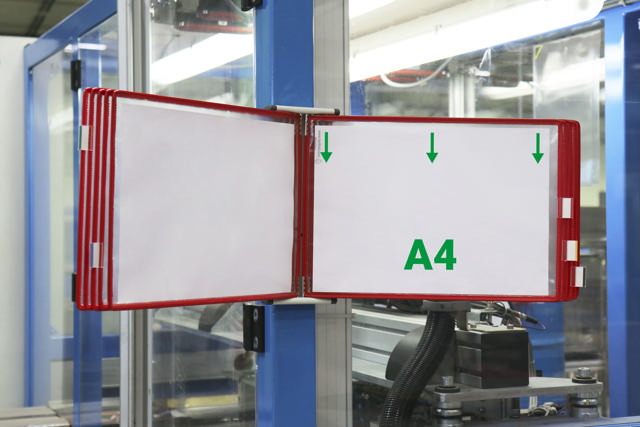 Drehzapfensichttafel Tarifold, DIN A4, Quer