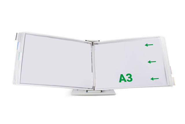 Tarifold Drehzapfensichttafel, DIN A3, quer, Öffnung rechts