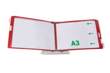 Tarifold Drehzapfensichttafel, DIN A3, quer, Öffnung rechts