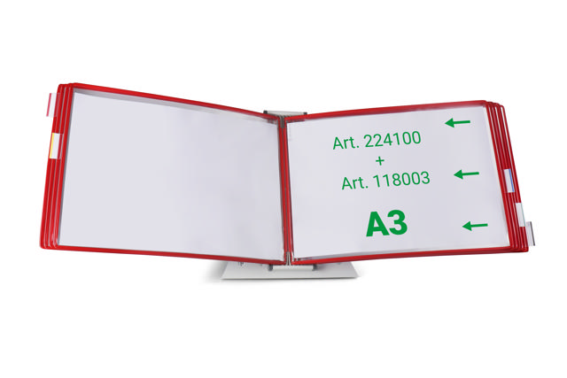 Tarifold Drehzapfensichttafel, DIN A3, quer, Öffnung rechts