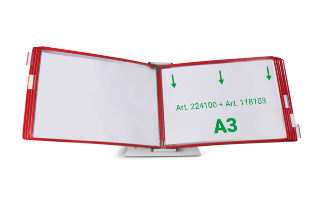 Tarifold Drehzapfensichttafel, DIN A3, quer