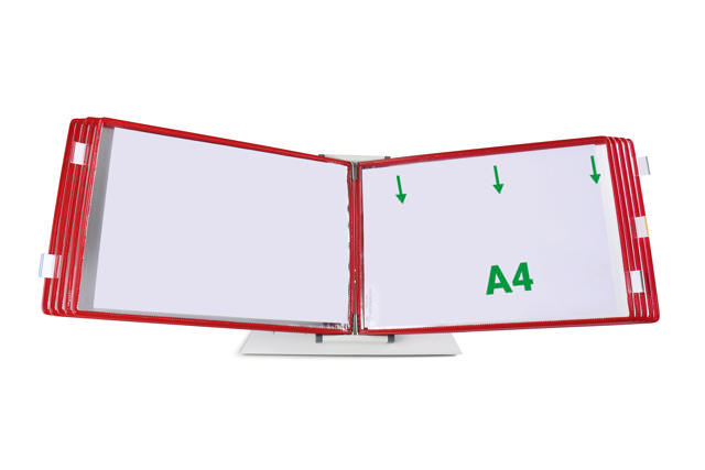 Drehzapfensichttafel Tarifold, DIN A4, Quer