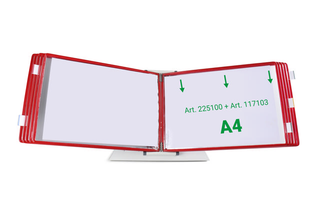 Drehzapfensichttafel Tarifold, DIN A4, Quer