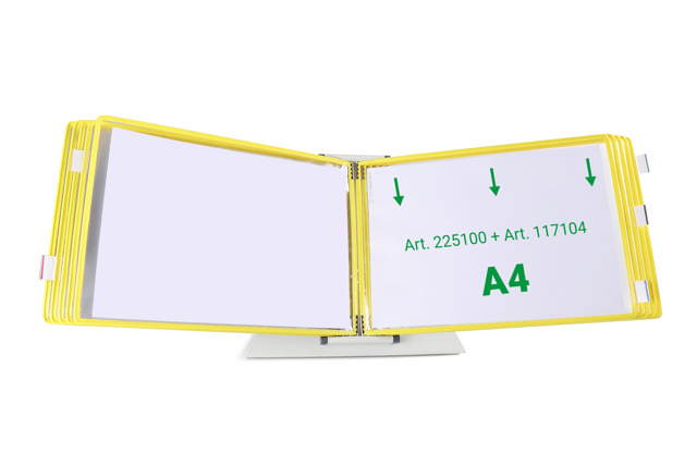 Drehzapfensichttafel Tarifold, DIN A4, Quer