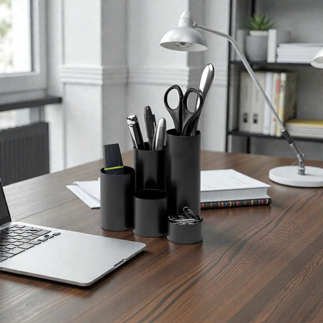 Re-Solution Schreibtisch-Organizer, 100% recycelt, Blauer Engel